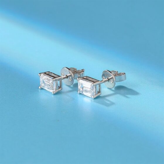 Emerald Cut Earrings