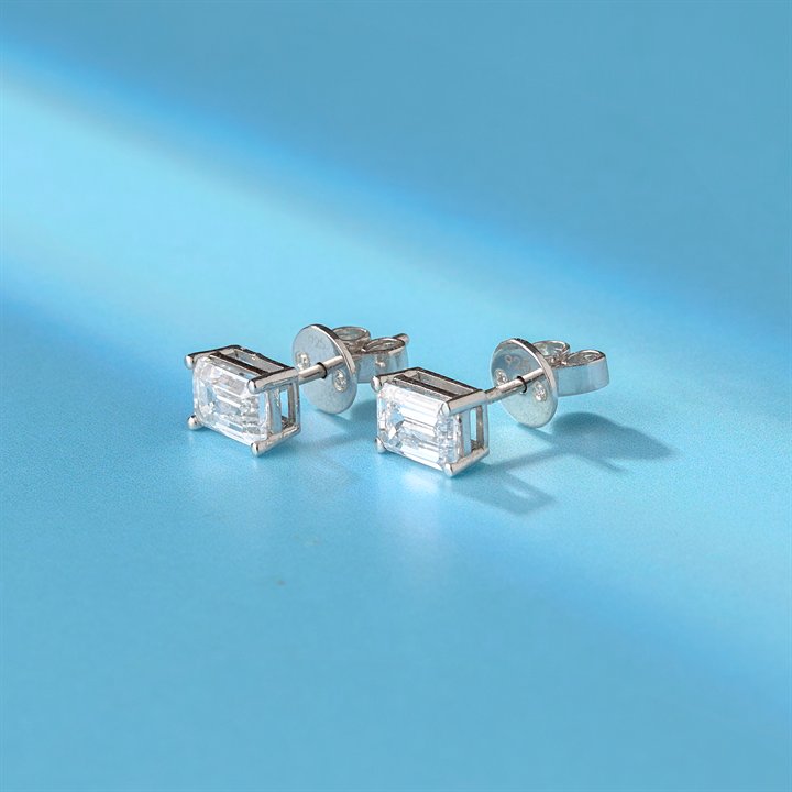 Emerald Cut Earrings